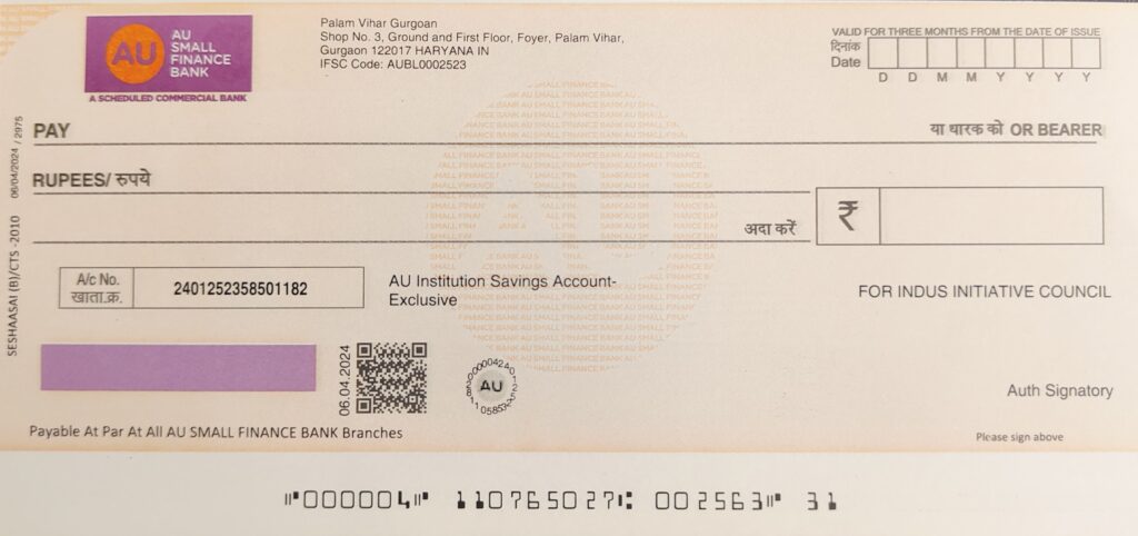 cheque